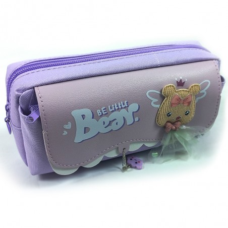 Trousse Scolaire XRS Be Little Bear 3C Violet - Réf.9904