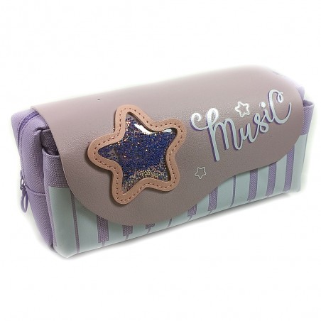 Trousse Scolaire XRS Music 2C Violet - Réf.9901