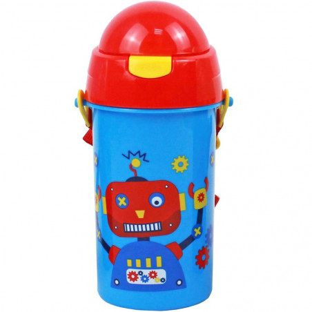 Bouteille à Eau Must 500ml avec Paille Robot - Réf.584541