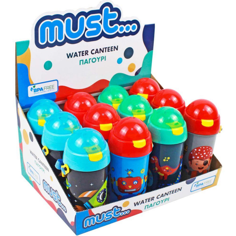 Bouteille à Eau Must 500ml avec Paille - Réf.584541