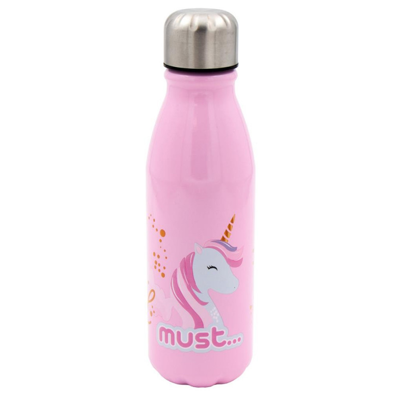 Bouteille à Eau Must Aluminium 540ml Licorne - Réf.584560