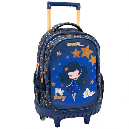 Sac à Dos à Roulettes Trolley MUST My Shiny Star 30L - Réf.584512