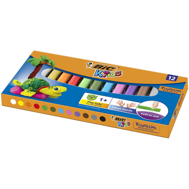 Pate à Modeler 12 Couleurs BIC® Kids Plasticine