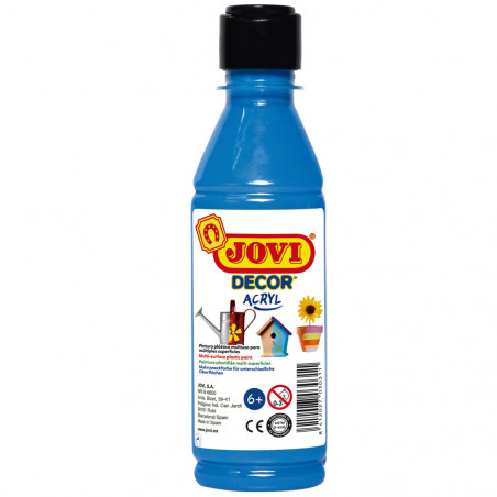 Peinture Decor Acrylique Multi-usages 250ml, Bleu - Jovi