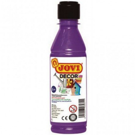 Peinture Decor Acrylique Multi-usages 250ml, Violet - Jovi