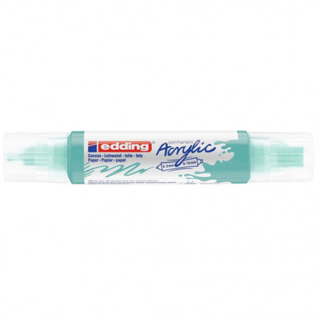 Marqueur Acrylique 3D Double Pointe, Turquoise - Edding