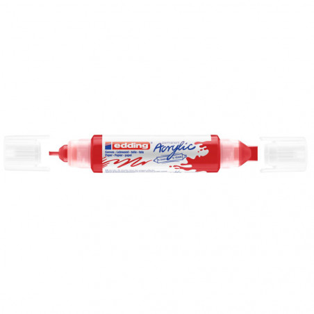 Marqueur Acrylique 3D Double Pointe, Rouge - Edding
