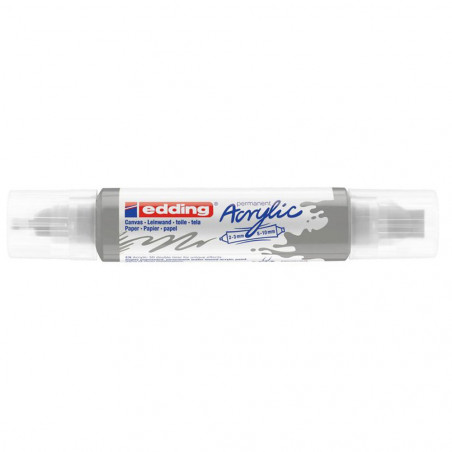 Marqueur Acrylique 3D Double Pointe, Argent - Edding