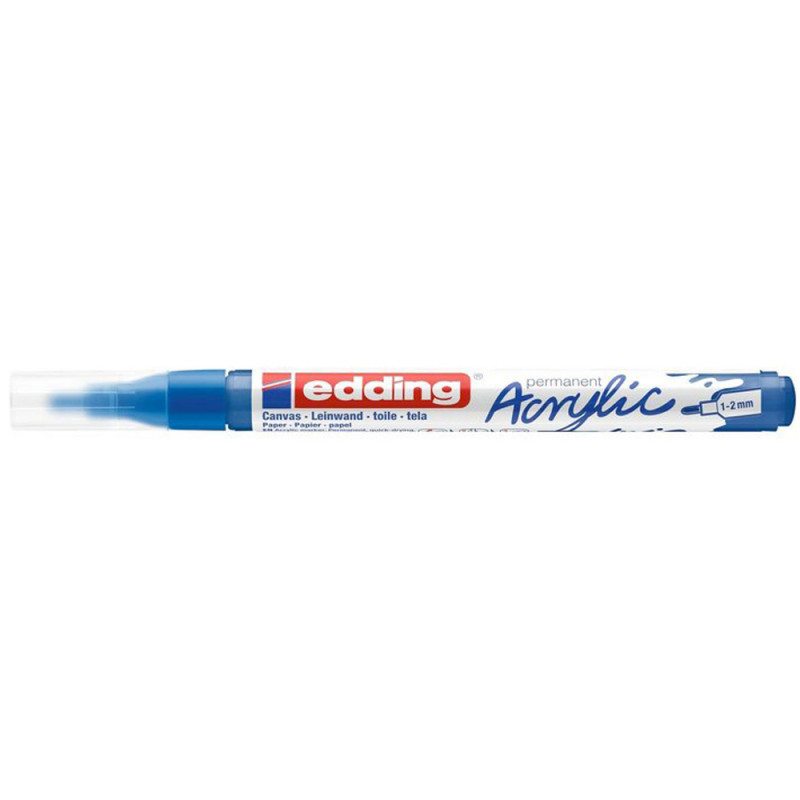 Marqueur Peinture Acrylique Fine, Bleu - Edding