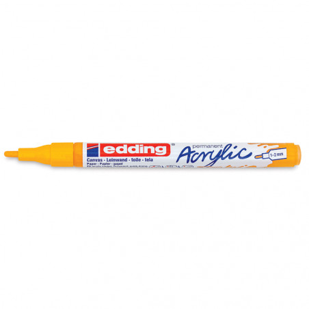 Marqueur Peinture Acrylique Fine, Jaune Soleil - Edding