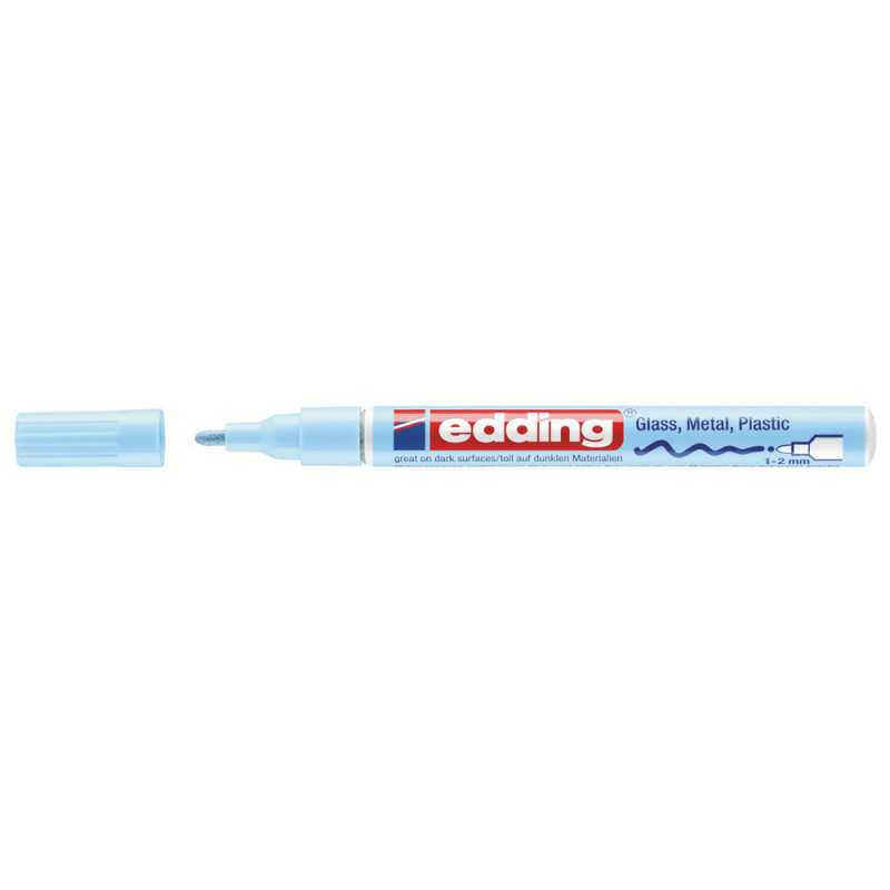 Marqueur Peinture 1-2 mm Bleu Pastel EDDING