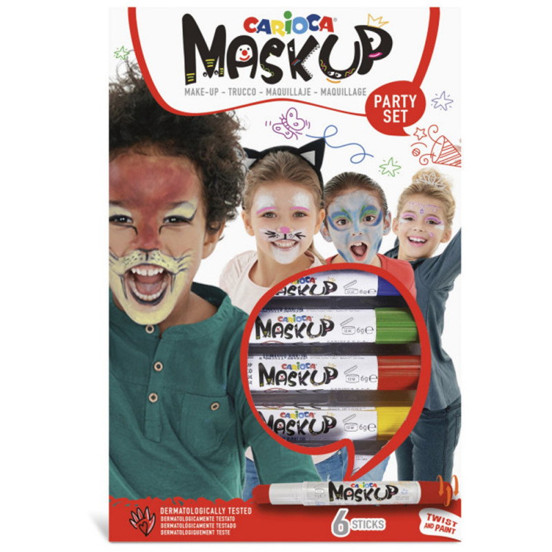 Peinture Pour Le Visage Mask Up Party Set, 6 pcs - Carioca