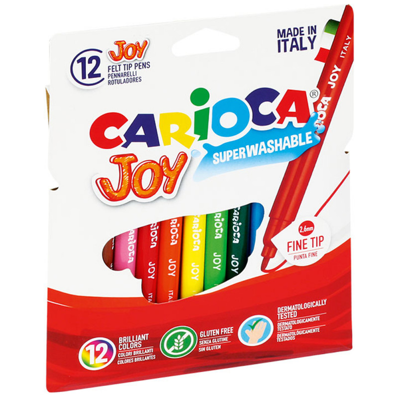 Set De 12 Feutres Ulta Lavables - Carioca Joy