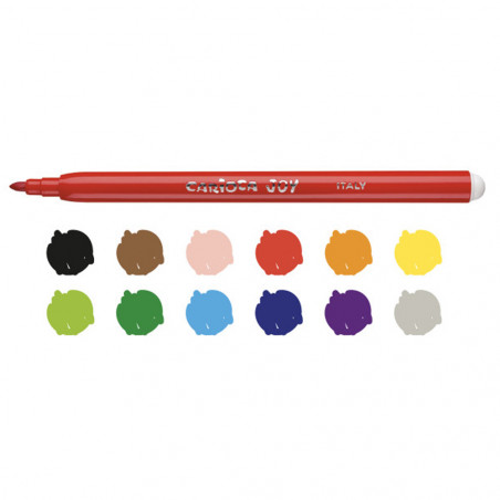 Set De 12 Feutres Ulta Lavables - Carioca Joy