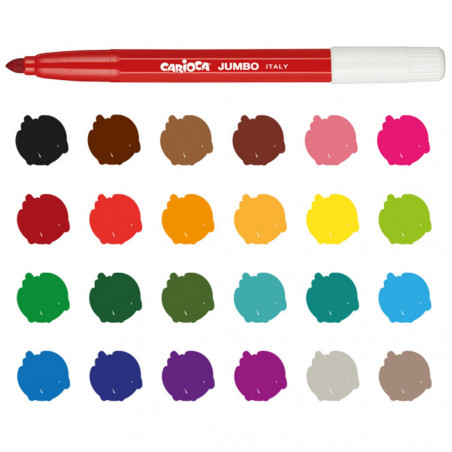 Set De 24 Feutres Maxi Jumbo - Carioca