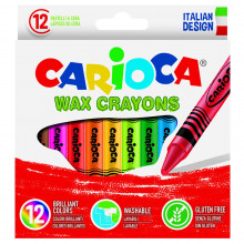 Set De 12 Crayons Cire Wax Pastel - Carioca