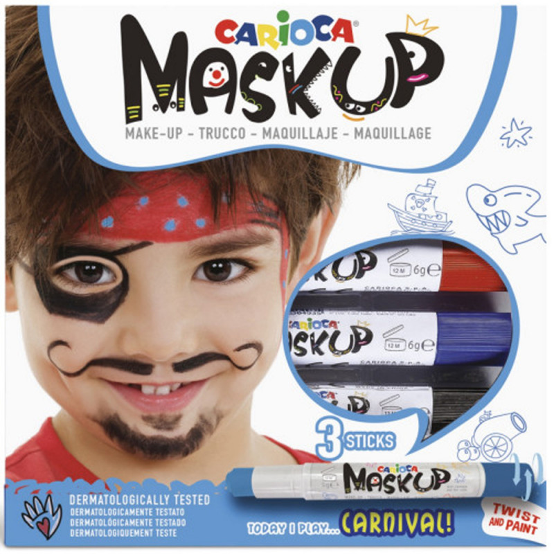 Maquillage Pour Le Visage Mask Up Carnival Carioca -3 Pcs