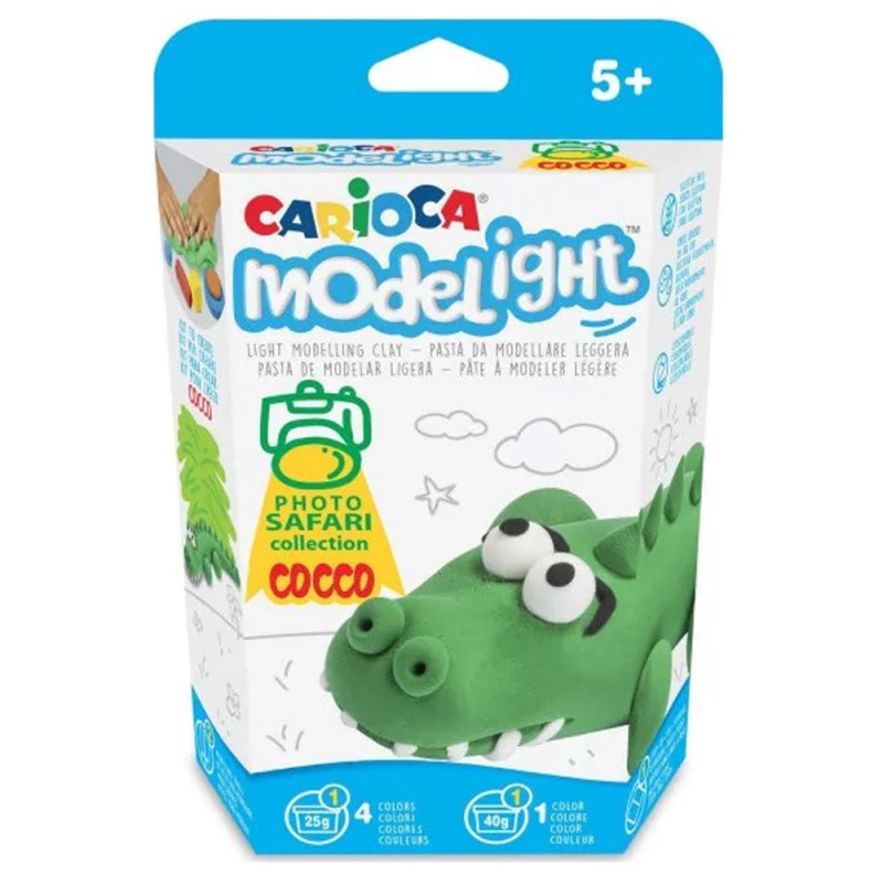 Pâte à Modeler Carioca ModeLight Safari Cocco