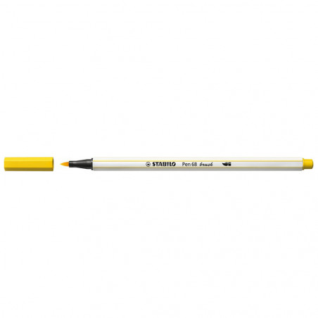 Stabilo Pen 68 Brush Jaune