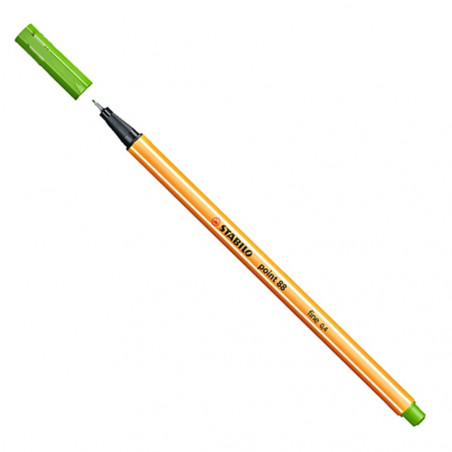Stylo Feutre Pointe Fine 88 Vert Clair - Stabilo