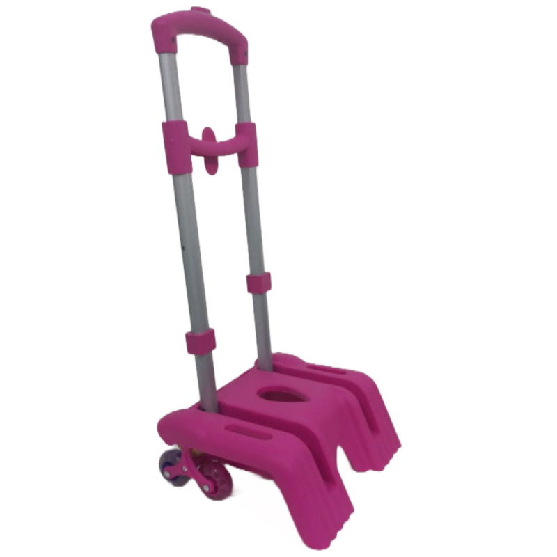 Chariot ZAINO Pliable 3 Roues Rose