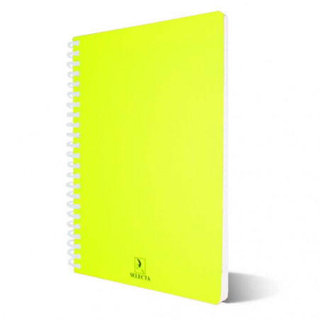 Cahier Spirale SELECTA Wireo Couleurs Fluo 400P