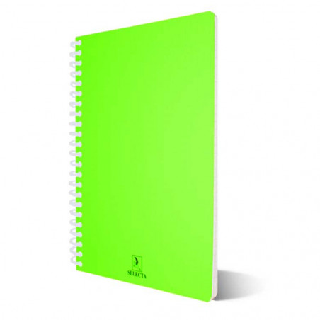 Cahier Spirale SELECTA Wireo Couleurs Fluo 200P