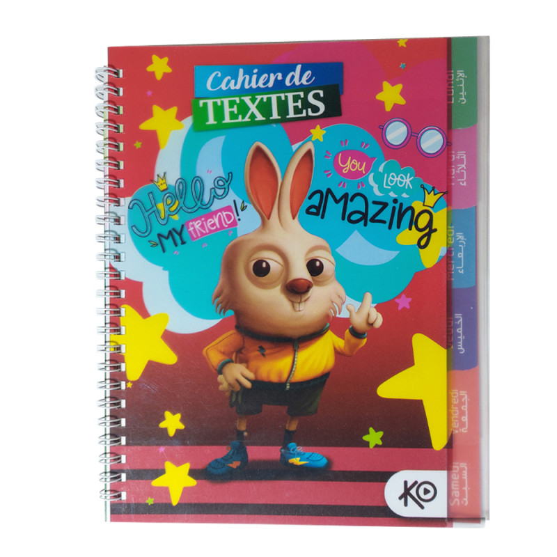 Cahier Textes KO Wiro 17x22