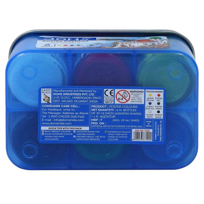 Boite de 6 Gouaches - Doms