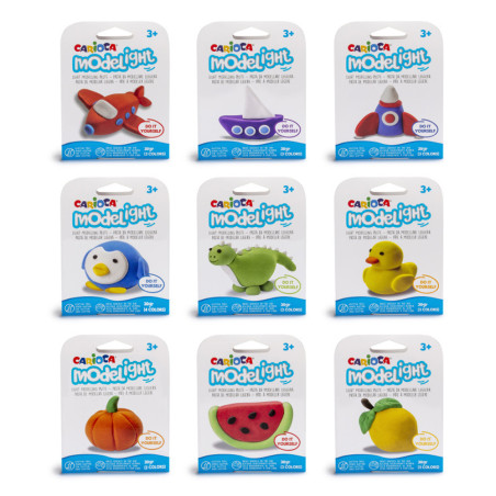 Pâte à Modeler Modelight Pingouin 3 Couleurs - Carioca