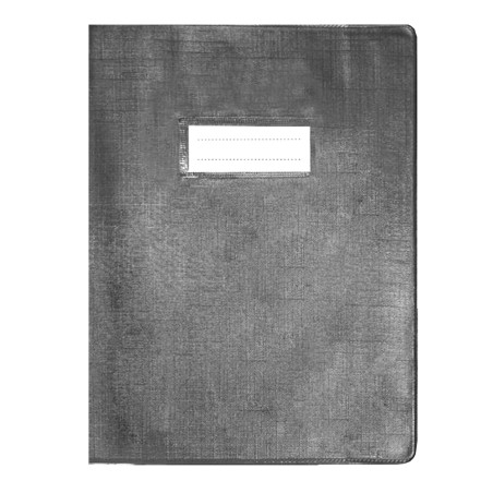 Protège-Cahier En Pvc Lino 17x22, Gris - Purple