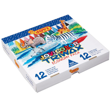 300 Crayons Plastiques JOVI Color Triwax