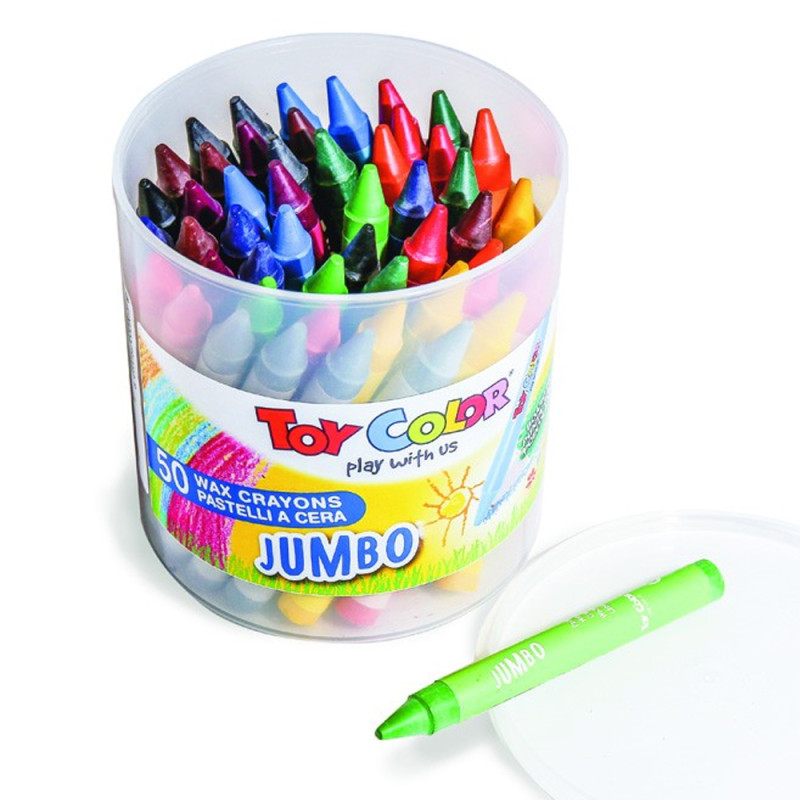 Crayons Cire Jumbo TOY COLOR 50pcs