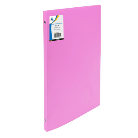 Classeur en PP Souple à 4 anneaux PASTEL OFFICE PLAST