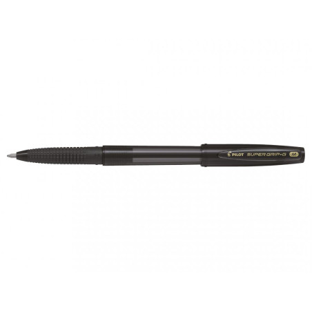Stylo Bille PILOT Super Grip G Cap - Pointe Moyenne - Noir