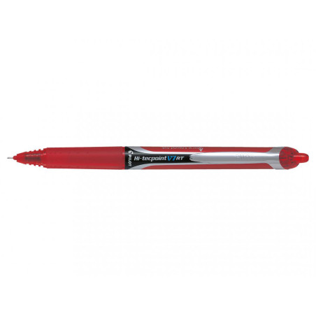 Stylo Roller PILOT Hi-Tecpoint RT V7 - Pointe Moyenne - Rouge