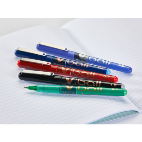 Stylo Roller PILOT V-Ball 05 - Pointe Fine - Bleu