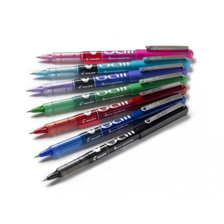 Stylo Roller PILOT V-Ball 05 - Pointe Fine - Bleu