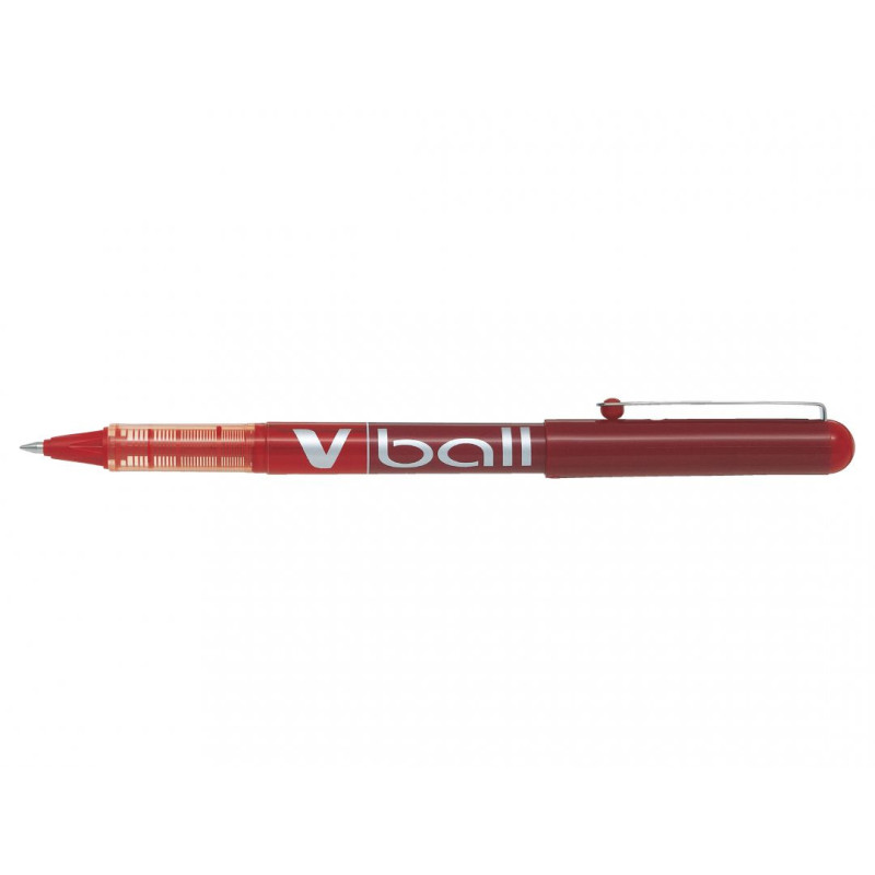 Stylo Roller PILOT V-Ball 05 - Pointe Fine - Rouge