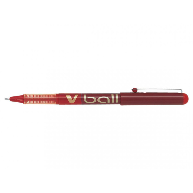 Stylo Roller PILOT V-Ball 07 - Pointe Moyenne - Rouge