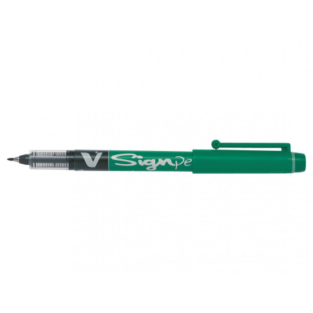 Stylo Feutre PILOT V-SignPen - Pointe Moyenne - Vert
