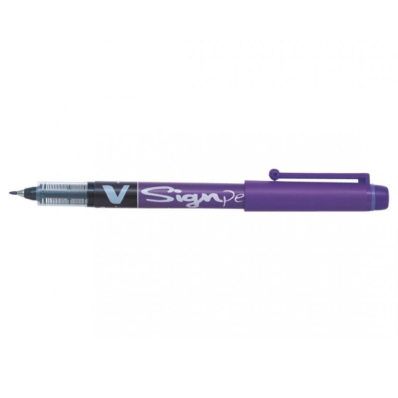 Stylo Feutre PILOT V-SignPen - Pointe Moyenne - Violet