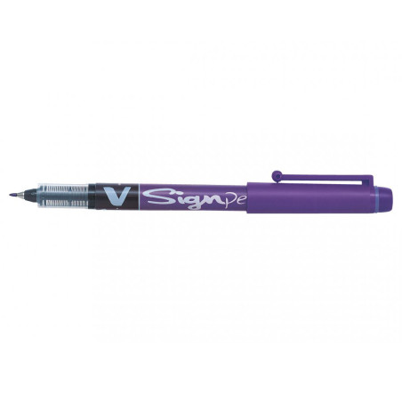 Stylo Feutre PILOT V-SignPen - Pointe Moyenne - Violet