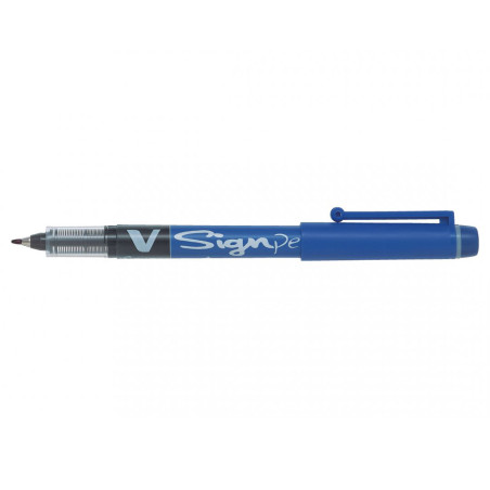 Stylo Feutre PILOT V-SignPen - Pointe Moyenne - Bleu