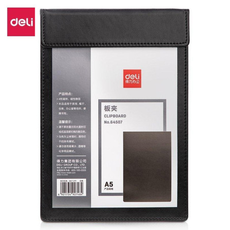 Porte Bloc Double DELI A5 Noir