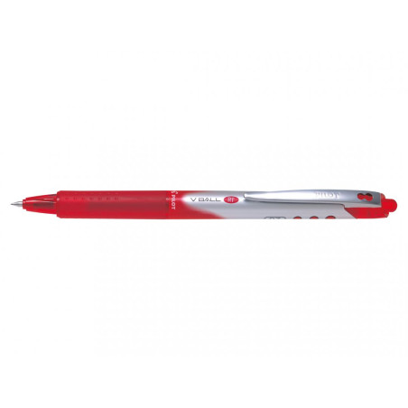 Stylo Roller PILOT V-Ball RT 0.7 - Pointe Moyenne - Rouge