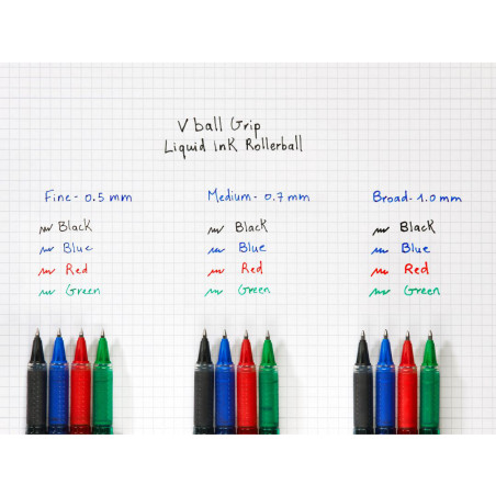 Stylo Roller PILOT V-Ball Grip 0.7 - Pointe Moyenne