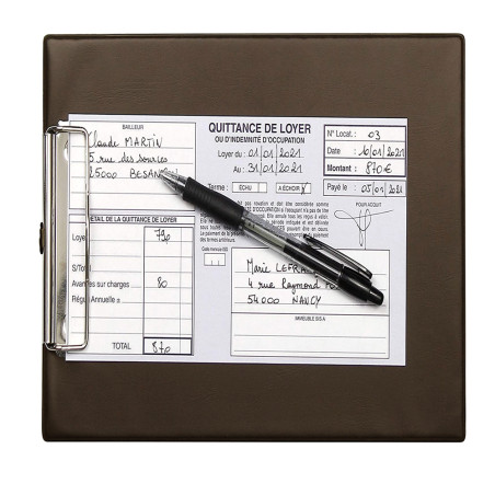 Porte-Bloc Double Expansé OFFICEPLAST Maroon