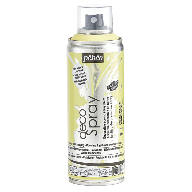 DecoSpray Jaune Pastel PEBEO 200ml