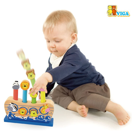 VIGA - Jeu en Bois - Jouet de Saut